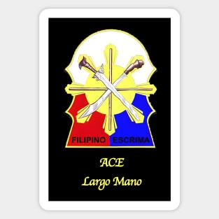 Escrima Crest with ACE - Largo Mano Caption Sticker